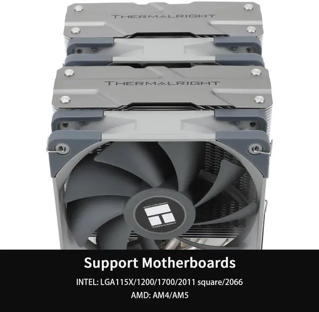 Alt view image 4 of 5 - Thermalright Peerless Assassin 120 CPU Air Cooler, 6 Heat Pipes, Dual 120mm TL-C12 PWM Fan, Aluminium Heatsink Cover, AGHP Technology, for AMD AM4/AM5 Intel LGA 1700/1851/115X/1200/2011/2066 (PA120)