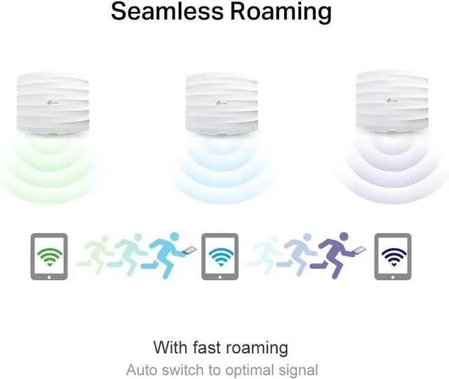 Alt view image 4 of 5 - TP-Link EAP245 (5-Pack) Omada AC1750 Gigabit Wireless Access Point Business WiFi Solution w/Mesh Support, Seamless Roaming & MU-MIMO PoE Powered SDN Integrated Cloud Access & Omada App