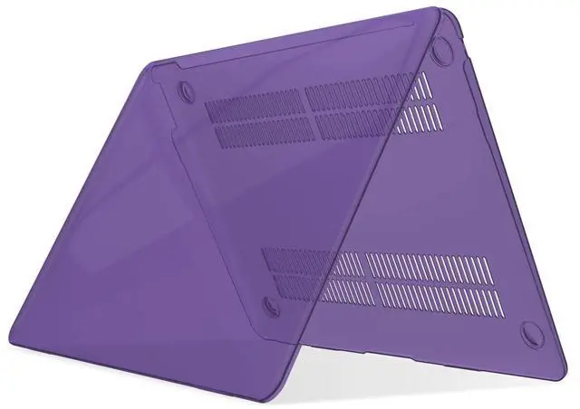 Alt view image 5 of 5 - IBENZER Compatible with New MacBook Air 13 inch Case 2022 2021 2020 M1 A2337 A2179 A1932, Hard Shell Case & Sleeve & Keyboard Cover & Type C for Mac Air 13 with Touch ID, Crystal Purple, MAT13-CYPU+3