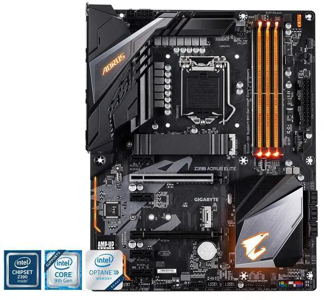 Alt view image 2 of 5 - Gigabyte Z390 AORUS ELITE (Intel LGA1151/Z390/ATX/2xM.2/Realtek ALC1220/RGB Fusion/Gaming Motherboard)