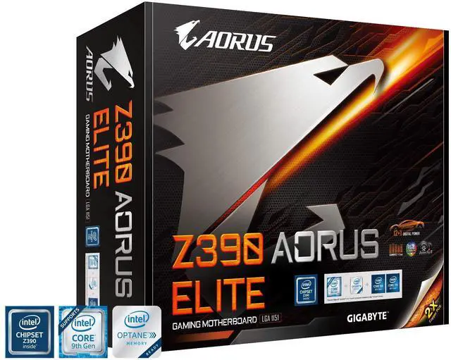 Alt view image 5 of 5 - Gigabyte Z390 AORUS ELITE (Intel LGA1151/Z390/ATX/2xM.2/Realtek ALC1220/RGB Fusion/Gaming Motherboard)
