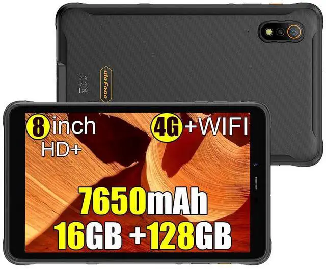 Main image of Ulefone 8 Inch Android 4G Rugged Tablet Armor Pad PRO,16GB+128GB(2TB Expandable) MT8788,48MP+32MP 7650mAh IP68 Tablets, 4G LTE/2.4G+5G WiFi,OTG,GPS,NFC
