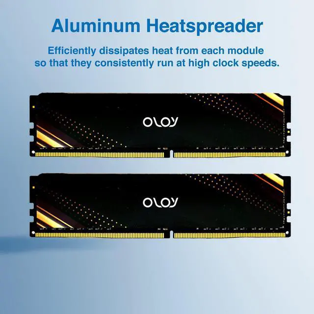 Alt view image 4 of 5 - OLOy DDR4 RAM 16GB (2x8GB) 2666 MHz CL19 1.2V 288-Pin Desktop UDIMM (MD4U0826190BB1DA)