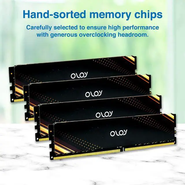Alt view image 5 of 5 - OLOy DDR4 RAM 16GB (2x8GB) 2666 MHz CL19 1.2V 288-Pin Desktop UDIMM (MD4U0826190BB1DA)