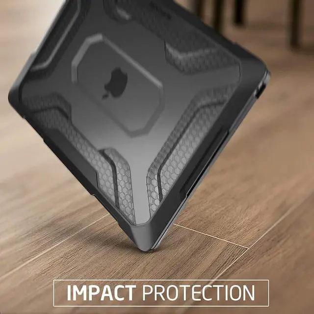 Alt view image 5 of 5 - SUPCASE [Unicorn Beetle Series] Case for MacBook Air 13 Inch A1932 / A2179 / A2337 M1, Rubberized TPU Bumper Protective Cover for MacBook Air 13 Inch with Touch ID and Retina Display (Black/Frost)