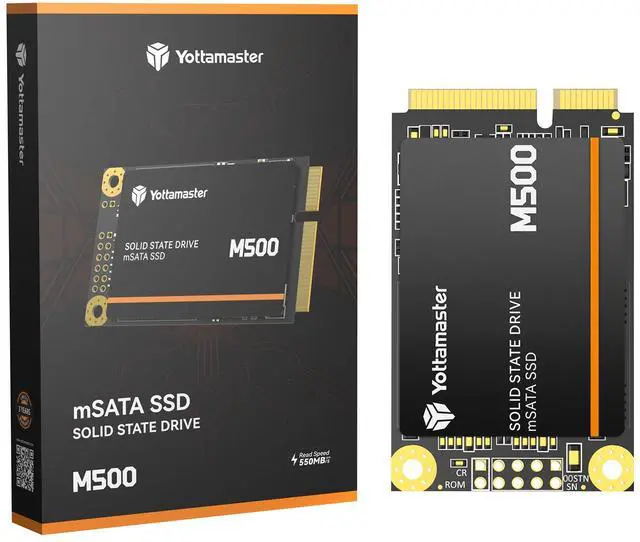 Main image of Yottamaster M500 2TB mSATA SSD SATA III 6Gb/s, mSATA Internal Solid State Drive Up to 500MB/s, Mini-SATA with 3D NAND, Compatible with Ultrabooks Desktop PC Laptop, All-in-One PCs, 30x50mm