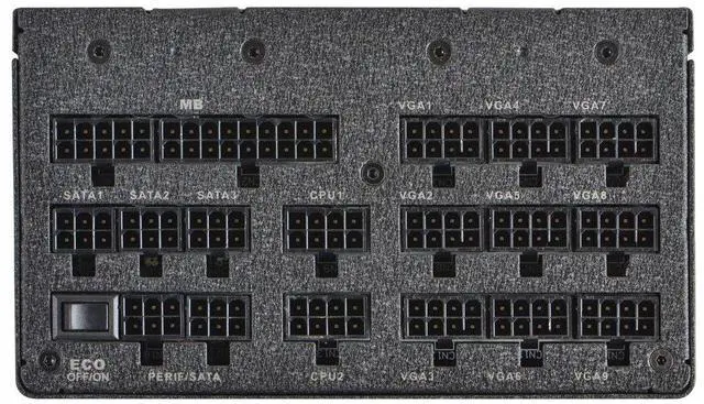 Alt view image 5 of 5 - EVGA SuperNOVA 1600 T2 80+ TITANIUM, 1600W ECO Mode Fully Modular NVIDIA SLI and Crossfire Ready 10 Year Warranty Power Supply 220-T2-1600-X1