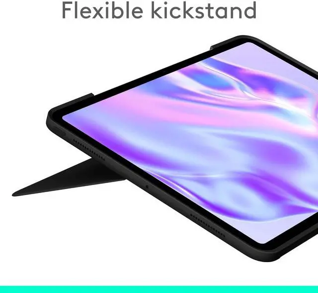 Alt view image 2 of 5 - Logitech Combo Touch iPad Pro 13-inch (M4)(2024) Keyboard Case - Detachable Backlit Keyboard for iPad Pro 13, Kickstand, Multi-use Mode - Midnight Black