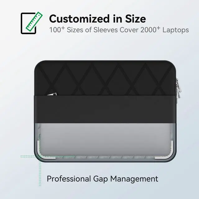 Alt view image 5 of 5 - Smatree Laptop Sleeve for 13 inch Microsoft Surface Laptop Copilot+PC 2025, for 13 inch Microsoft Surface Pro/SurfacePro for Business Copilot+PC, for 13inch SurfacePro 11/10/9/8,Case with Pocket(E311)