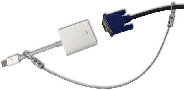 Main image of Universal CableTether - TetherClamp (4 Pack) - Heavy Duty, Reusable, Adjustable, Cable Tether - Secure Conference Room Computer Display Adapters and Mac Adapters