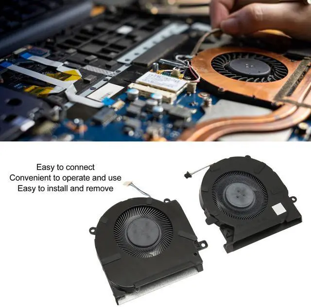 Alt view image 5 of 5 - ciciglow Laptop CPU Cooling Fan, for OMEN 15 15 EK0005LA 15 EK0013DX L98737 001 CPU GPU Cooler, 4 Pin Notebook Cooling Fan, Small and Lightweight (CPU and GPU Cooling Fan)