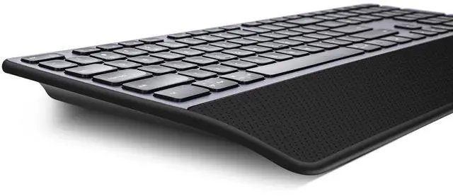 Alt view image 2 of 5 - CITLLA K9100 Wireless Bluetooth Keyboard, Full Size, Multi Devices Keyboard with Wrist Rest, 3-Level Backlit, Number Pad, Rechargeable Quiet for Computer, Laptop, iPad, MacBook, Office, Work.