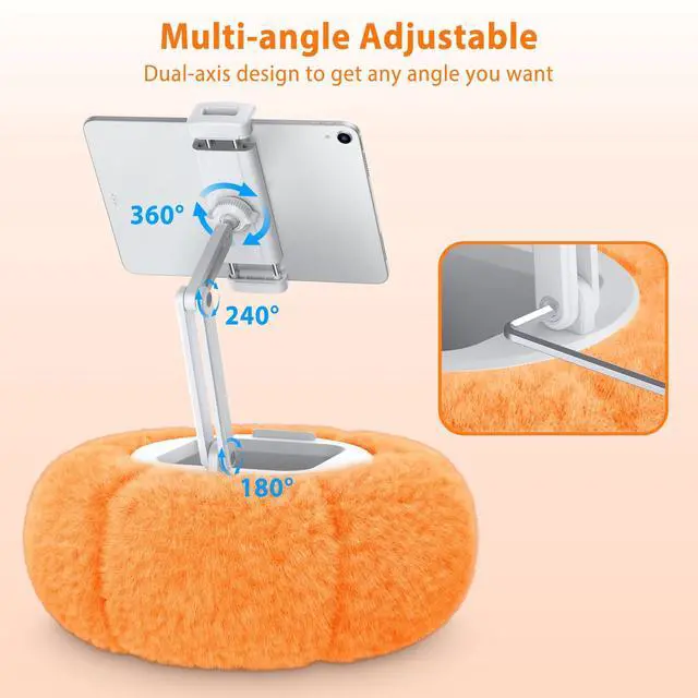 Ipad Pillow Flippy Tablet Pillow Stand Holder For Lap, Desk