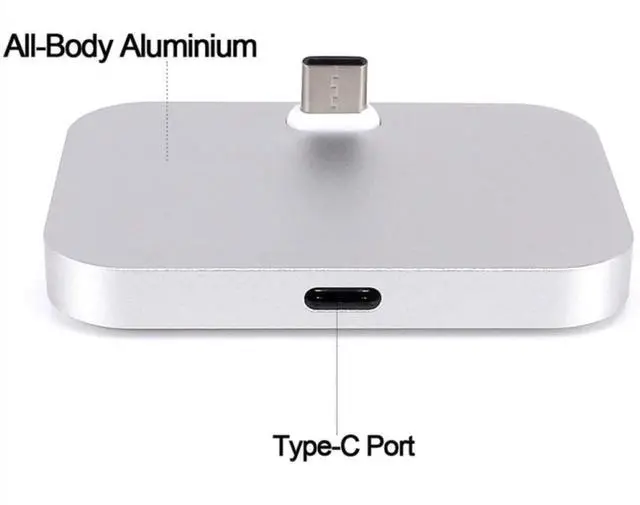 Alt view image 5 of 5 - Charging Dock Base for SofaBaton X1 Universal Remote Control Includes 6FT USB Cable Plug (Silver)