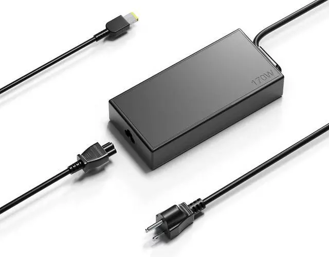 Main image of 170W Laptop Charger for Lenovo Thinkpad 170W AC Adapter P1 P50 P51 P52 P53 P70 P71 P73 W540 W541 T540P ADL170NDC2A ADL170NDC3A ADL170NLC3A ADL170NLC2A 4X20E50574 Power Supply Cord