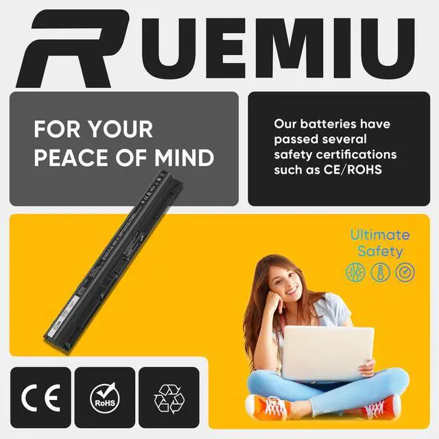 Alt view image 5 of 5 - RUEMIU 62Wh M5Y1K Laptop Battery Replacement for for Dell Inspiron 14 15 17 5000 3000 Series 5559 5558 3551 3451 3558 i3558 3567 5755 5756 5458 5759 5758 5759 WKRJ2 HD4J0 GXVJ3 07G07 6YFVW K185W