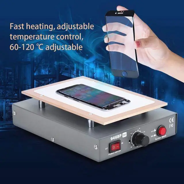 Alt view image 2 of 5 - Ejoyous LCD Screen Separator Machine, 7 Inch Mobile Phone Removal Separating Equipment Hot Plate Heating Repair Pad with Built-in Vacuum Pump for Smartphone Cell Phone, 110V US Plug
