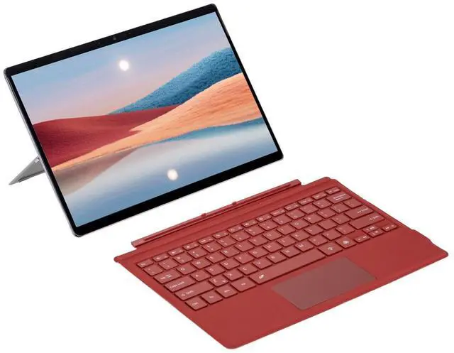 Alt view image 3 of 5 - Gugxiom for Pro 3/4/5/6/7 Keyboard, Magnetic Bluetooth Keyboard with Multi Touchpad, 7 Color Backlight Slim Wireless Keyboard (Red), Gugxiomkg7sgfvth6-12