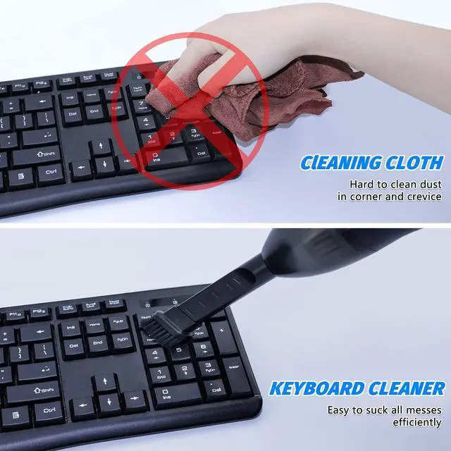 Alt view image 3 of 5 - Hayousui 4.3Kpa Keyboard Vacuum Cleaner Mini:Handheld Computer Vacuum Cordless for Car Laptop Sewing Machine Portable Keyboard Vac USB Desk Crumbs Dust Cleaners