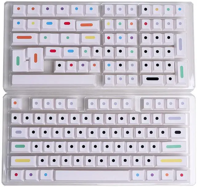 Alt view image 5 of 5 - HK GAMING Custom Keycaps | Dye Sublimation PBT Keycap Set for Mechanical Keyboard | 139 Keys | Cherry Profile | ANSI US-Layout | Compatible with Cherry MX, Gateron, Kailh, Outemu | White Dots