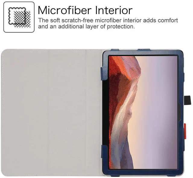 Alt view image 3 of 5 - JRTAL Compatible with TCL Tab Pro 5G/TCL TABMAX 10.4 Keyboard Case, Premium Vegan PU Leather with Detachable Keyboard Stand Cover for 10.36" TCL Tab Pro 5G TCL-9198S/TCL TABMAX 10.4 9296Q,Blue