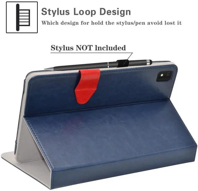 Alt view image 5 of 5 - JRTAL Compatible with TCL Tab Pro 5G/TCL TABMAX 10.4 Keyboard Case, Premium Vegan PU Leather with Detachable Keyboard Stand Cover for 10.36" TCL Tab Pro 5G TCL-9198S/TCL TABMAX 10.4 9296Q,Blue