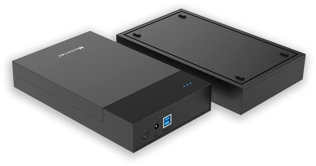 Alt view image 2 of 5 - Mackertop 3.5" Hard Drive Enclosure Tool-Free External Hard Drive Enclosure 5Gbps USB 3.0 to SATA Adapter Hard Disk Case for 3.5 Inch HDD/SSD Max 6TB (Support UASP)
