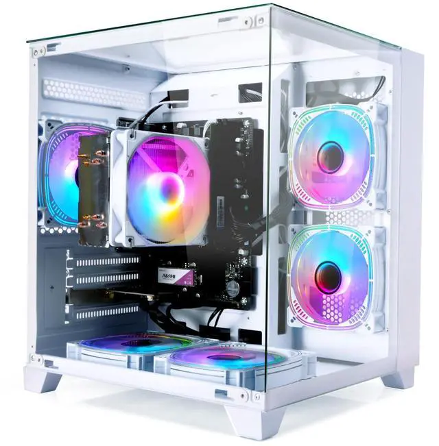 Main image of LXZ Desktop Computer, R5 5600G, 4.4GHz, 16GB DDR4, 1TB NVMe SSD, WiFi & Win 11