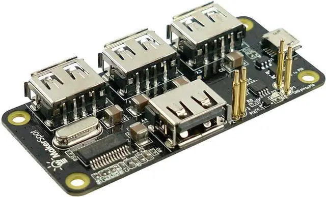 Alt view image 3 of 5 - MakerSpot Pi Zero 2 W (WiFi/Bluetooth) Complete Starter Kit with 4-Port Stackable USB Hub, Mini HDMI Converter, Acrylic Protectors, 5V2.4A Charger and Camera Cable