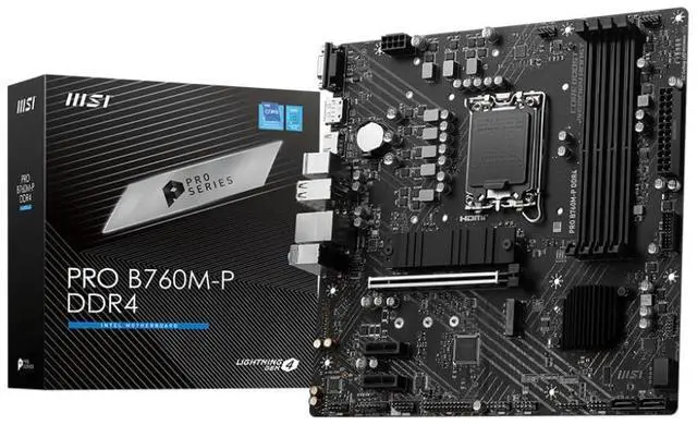 Alt view image 5 of 5 - Micro Center CPU Motherboard Intel Core i5-12400F 12th Gen 6-Cores LGA 1700 Desktop Processor with MSI PRO B760M-P DDR4 ProSeries Motherboard