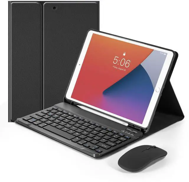 Main image of Nsyee Keyboard Case for iPad 9th 8th 7th Generation 10.2 Inch, Detachable Bluetooth Keyboard Case with Pencil Holder and Mouse for iPad 9th/8th/7th & iPad Air 3rd 10.5"/iPad Pro 10.5"