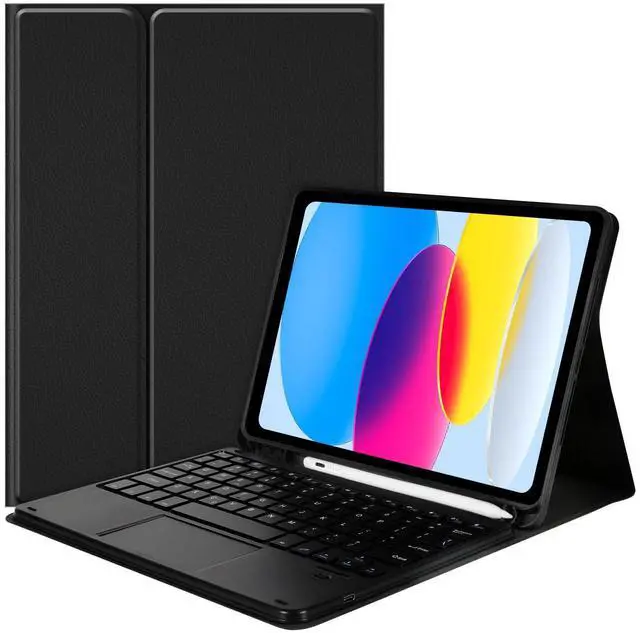 Main image of Nsyee Keyboard Case for iPad 10th Generation 10.9 inch 2022 and iPad 11th Generation A16 11 inch 2025, Detachable Bluetooth Keyboard Case with Wireless Keyboard and Trackpad for ipad 10th/11th Gen