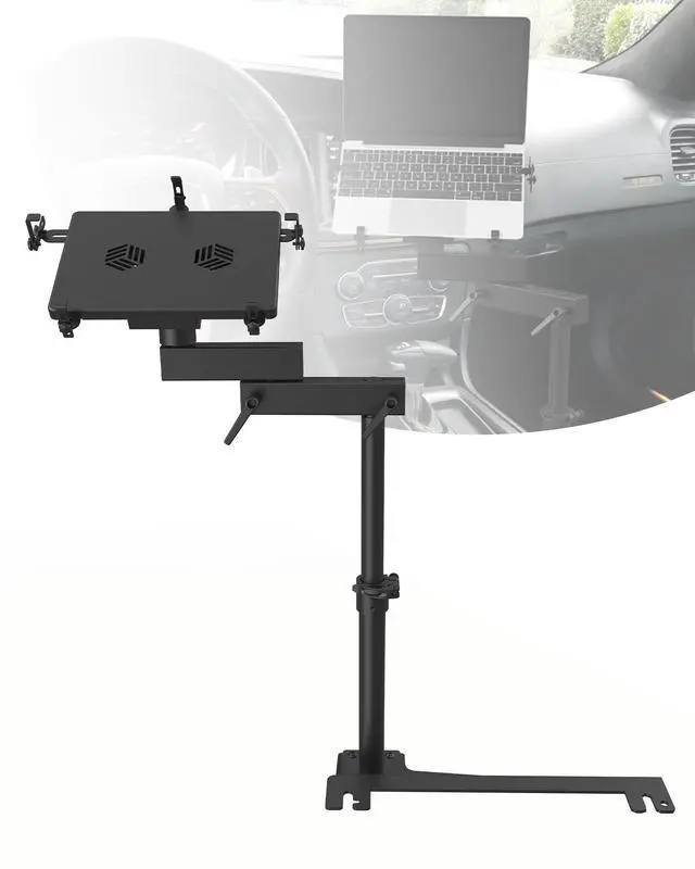 Main image of SPIRRELAB Car Laptop Mount Fit for Dodge Ram Promaster, Charger, Magnum, Challenger, Sprinter Van, Chrysler 300, No-Drill Vehicle Computer Mount for Van