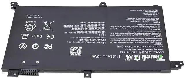 Alt view image 2 of 5 - Tanch B31N1732 Laptop Battery Replacement for ASUS A571G K571GT X571G X571GT-BQ274T Vivobook S14 S430f S430FN-EB168T 11.52V 3653mAh 42Wh