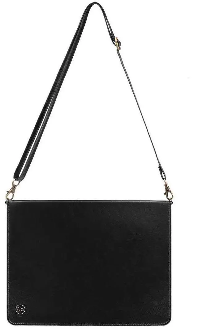 Alt view image 2 of 5 - Handbag Case for iPad Pro 11" 2018-2022 / Air 11" 2025 2024 10.9" - Techcircle Folio Stand iPad Crossbody Wallet Case with Pencil Holder, Hand Strap+Shoulder Strap Protective Cover, Black