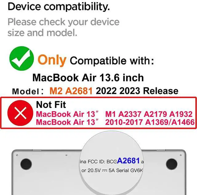 Alt view image 2 of 5 - Teazgopx Bling Rhinestone Case for MacBook Air 13.6 inch M4/M3/M2 (Models:A3240/A3113/A2681) 2025 2024 2022 Release, Hand Glued Diamond Case Fashion Luxury Shiny Crystal Hard Shell