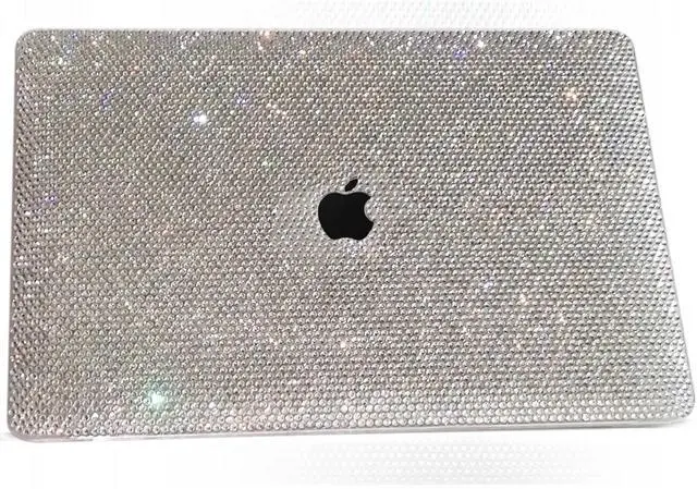 Alt view image 5 of 5 - Teazgopx Bling Rhinestone Case for MacBook Air 13.6 inch M4/M3/M2 (Models:A3240/A3113/A2681) 2025 2024 2022 Release, Hand Glued Diamond Case Fashion Luxury Shiny Crystal Hard Shell