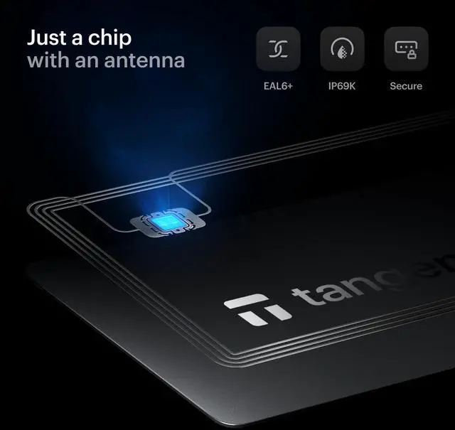 Alt view image 3 of 5 - TANGEM Wallet Pack of 2 - Secure Crypto Wallet - Trusted Cold Storage for Bitcoin, Ethereum, NFT's & More Coins - 100% Offline Hardware Wallet