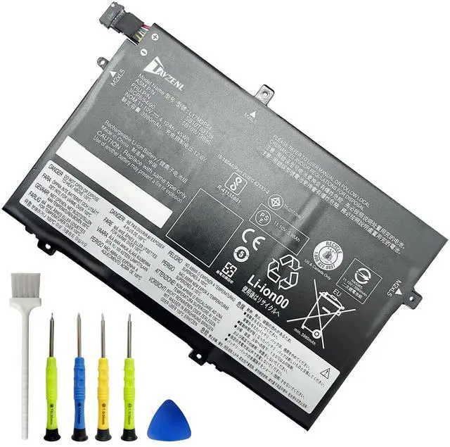 Main image of TAVZENL L17M3P54 45Wh Battery Replacement for Lenovo ThinkPad E490 E590 E595 L14 L15 L480 L580 L590 Series L17L3P52 L17C3P52 L17M3P53 11.1V 4120