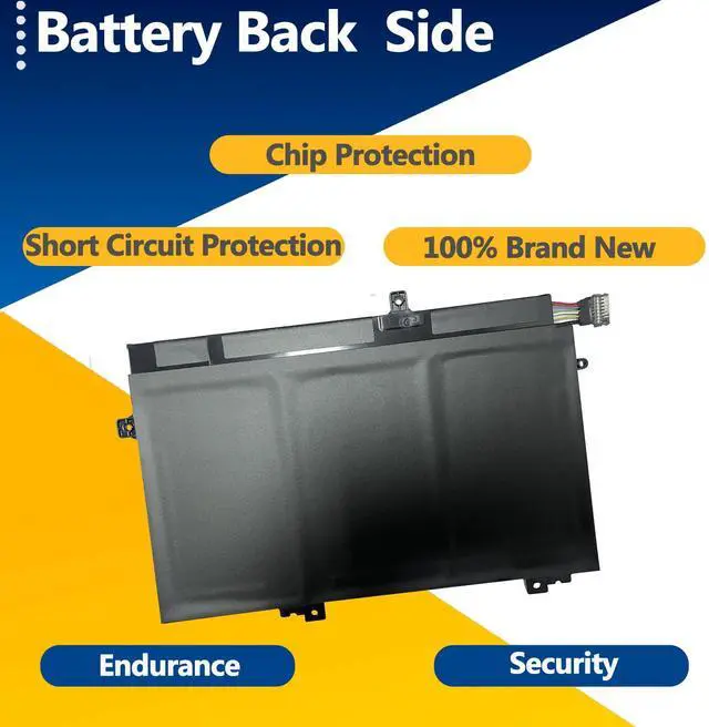 Alt view image 4 of 5 - TAVZENL L17M3P54 45Wh Battery Replacement for Lenovo ThinkPad E490 E590 E595 L14 L15 L480 L580 L590 Series L17L3P52 L17C3P52 L17M3P53 11.1V 4120