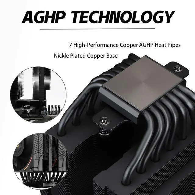 Alt view image 2 of 5 - Thermalrlght Phantom Spirit 120 EVO CPU Air Cooler, 7 Heat Pipes CPU Cooler,Dual 120mm TL-K12 PWM Fan, AGHP 4.0 Technilogy, S-FDB Bearing, for AMD AM4 AM5/Intel 1700/1150/1151/1200, PC Cooler