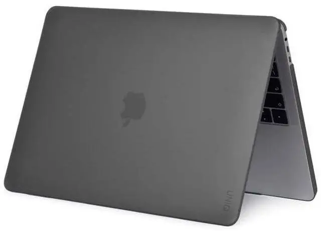 Alt view image 2 of 4 - UNIQ MacBook 13 Inch Case (Translucent Smoke) | Uniq CLARO MacBook Cover Ultra Slim Design + Keyboard Protector + Webcam Privacy Shield