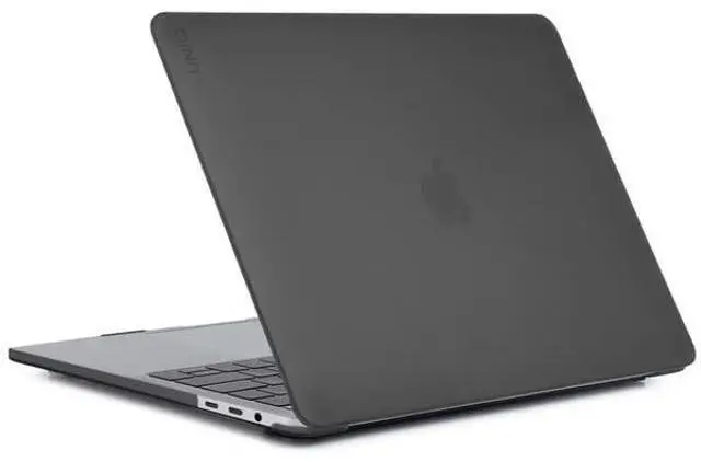 Alt view image 4 of 4 - UNIQ MacBook 13 Inch Case (Translucent Smoke) | Uniq CLARO MacBook Cover Ultra Slim Design + Keyboard Protector + Webcam Privacy Shield