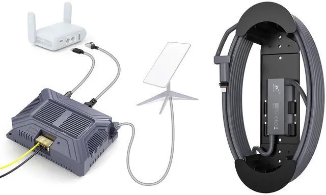 Main image of XLTTYWL Starlink V2 Poe Injector, 180W 5 in 1 12v Starlink Conversion Kit with USB & Type-C Power Output, SPX Cable Adapter&Converter DC 9-36V/180W and Cable Caddy for Starlink V2 Dishy
