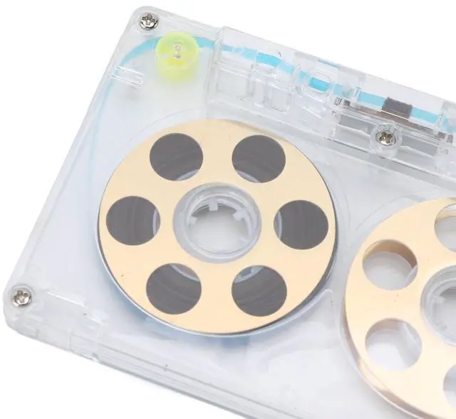Alt view image 5 of 5 - Blank Cassette Tapes, Audio Cassette Tape, Reel to Reel 46 Minute Blank Cassettes Tapes with Aluminum Alloy Reels for All Kinds of Music Recording (Gold)