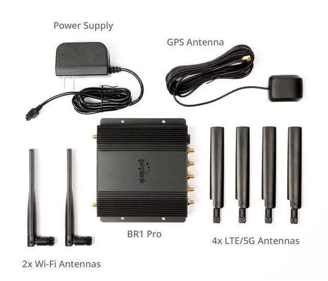 Alt view image 5 of 5 - Peplink MAX BR1 Pro [CAT 20] | LTE-A Pro Modem with Redundant SIM Slots | Wi-Fi 6 | GPS Receiver| Drop-In Mode, Load Balancing / Failover, Ignition Sensing | MAX-BR1-PRO-GLTE-S-T-PRM