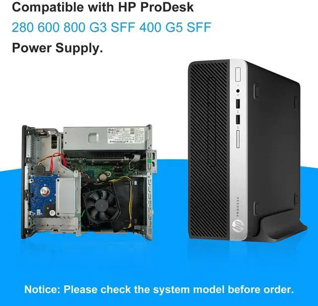 Alt view image 3 of 5 - Upgraded D18-180P1A L08404-002 180W Power Supply L07658-003 PSU Compatible with HP ProDesk 400 G5 SFF 600 G3 SFF,901764-003 L07658-001 PA-1181-3HB DPS-180AB-30A 901765-003 D18-180P1A Power Supply
