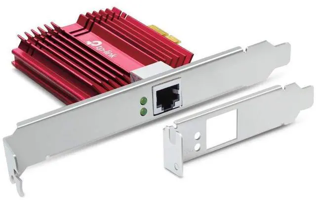 Alt view image 2 of 5 - TP-Link TX401 Network Card and Ethernet Adapter 10000 Mbit/s Internal TX401, Internal, Wired, PCI Express, Ethernet, 10000 Mbit/s, Red