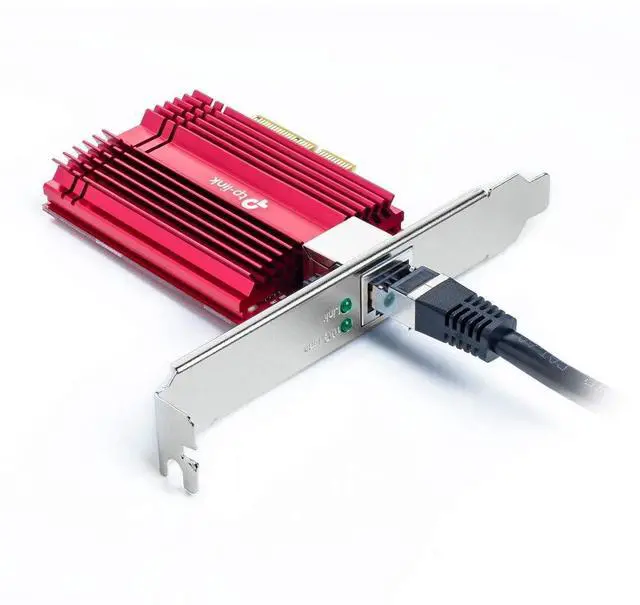 Alt view image 3 of 5 - TP-Link TX401 Network Card and Ethernet Adapter 10000 Mbit/s Internal TX401, Internal, Wired, PCI Express, Ethernet, 10000 Mbit/s, Red