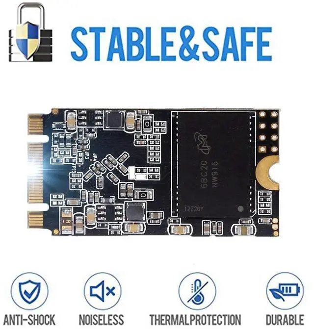 Alt view image 4 of 5 - Dogfish M.2 2242 2TB SSD: High Performance Internal Solid State Drive for Desktop & Laptop - SATA III 6Gb/s